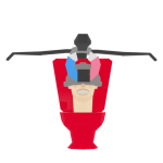 Magnet Toilet Helicopter
