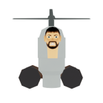 Storage Toilet Helicopter