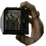 bella taking pic for scrapbook