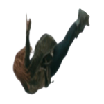 victoria jumping off cliff