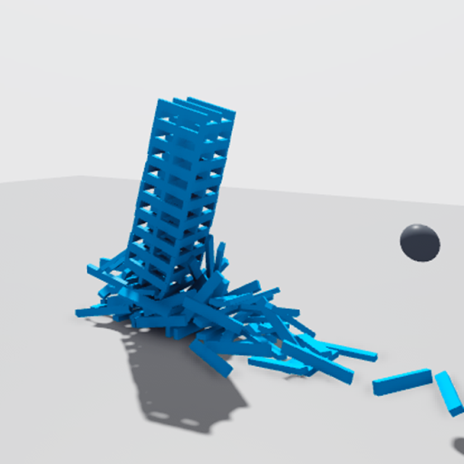 Keva Plank Tower Destruction - Roblox Physics Test