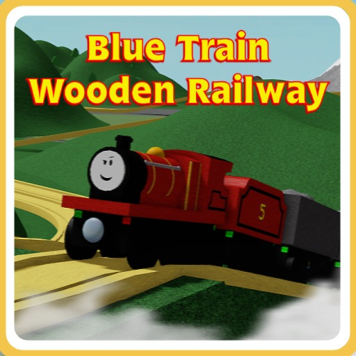 Blue Train Wooden Railway World