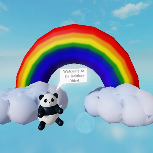 Easy Magical Rainbow Obby Parkour