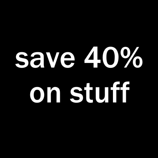 How to save 40% on items