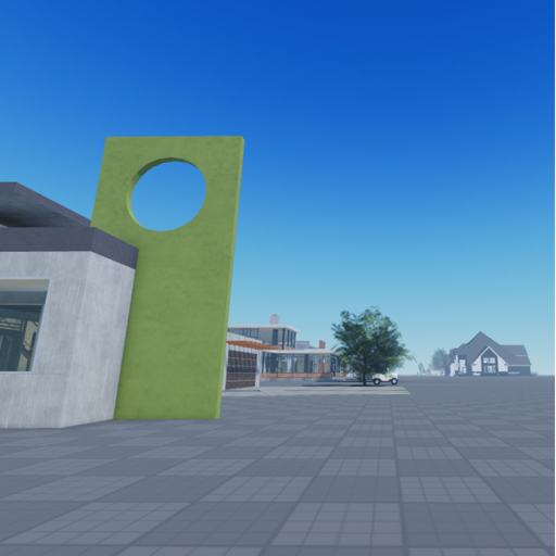 Modern House with Air conditioners