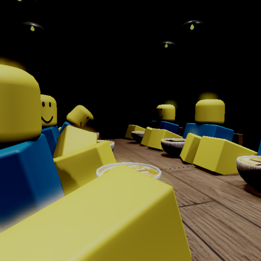 At the Dining table.