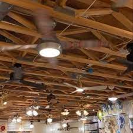 Ceiling fans and Air Conditioner in Modern Home