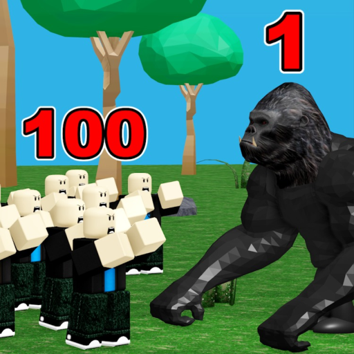 1 GORILLA vs 100 MEN