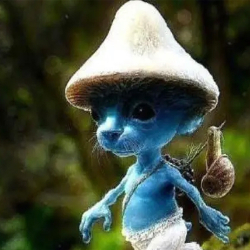 Realistic blue Smurf cat simulator 