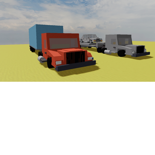 Drive a truck into a train!