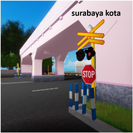 indonesia railroad crossing | surabaya kota