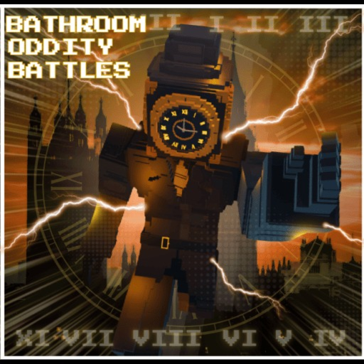 (LARGE CLOCK) BATHROOM ODDITY BATTLES