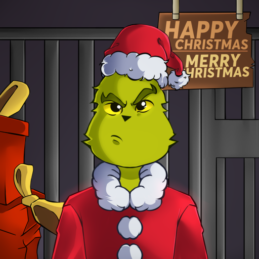 🎄GRINCH's PRISON RUN!! ❄️ (OBBY!)🎁
