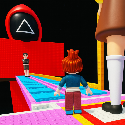 Squid Game! Glass Bridge  