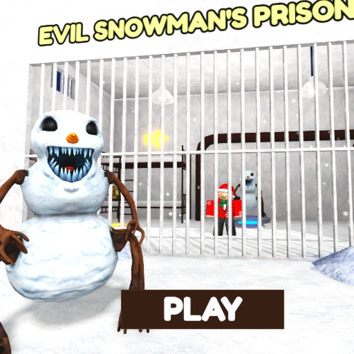 😈EVIL SNOWMAN'S PRISON RUN! (Obby)