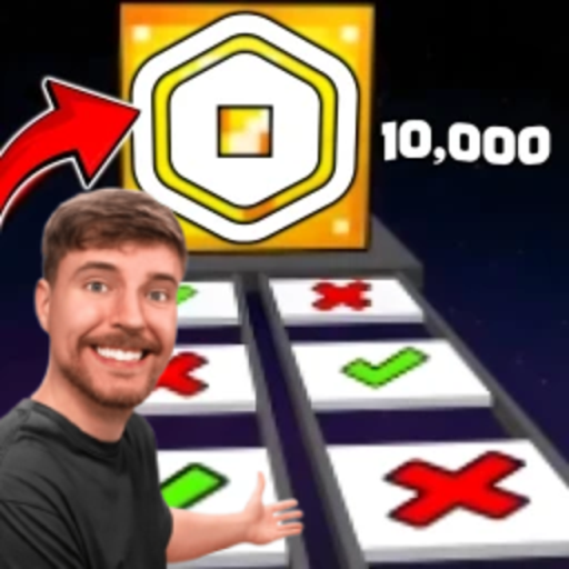 98% Fail Robox Impossible Glass Bridge Obby!