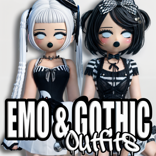 [NEW 🖤] CHIBI DOLL EMO & GOTHIC GIRL OUTFITS