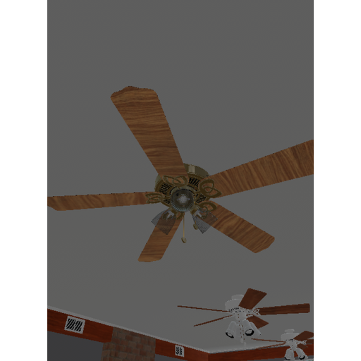 Big One Story House With Ceiling Fan