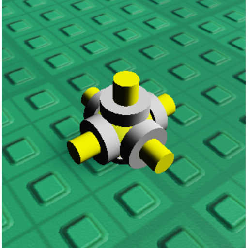 Small Yellow Hinged Killer Ball That Chases You