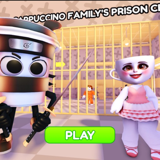 ☕ CAPUCHINO FAMILY'S PRISON RUN! (Obby)
