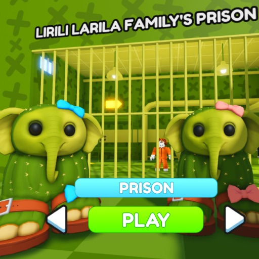 🐘 LIRILI LARILA FAMILY'S PRISON RUN! (Obby)