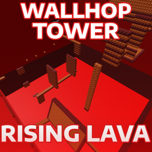 Wallhop tower with rising lava