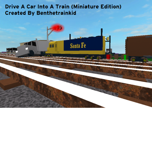 Miniature Drive a Car into a Train