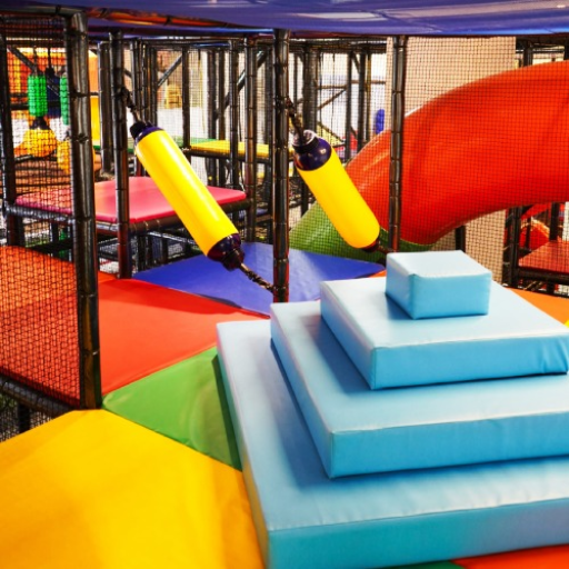 Funnest easy mega Indoor Playground rainbow fun