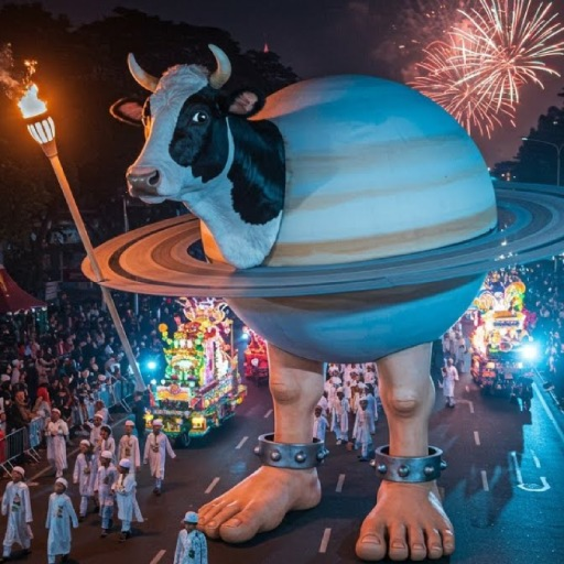 RUN FROM LA VACA SATURNO SATURNITA! (SCARY OBBY)