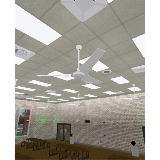 School With Ceiling Fans 