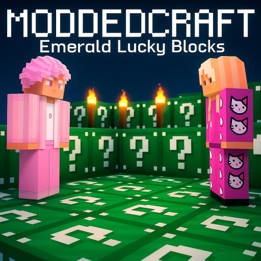 ⛏️ModdedCraft💚 (EMERALD LUCKY BLOCKS)