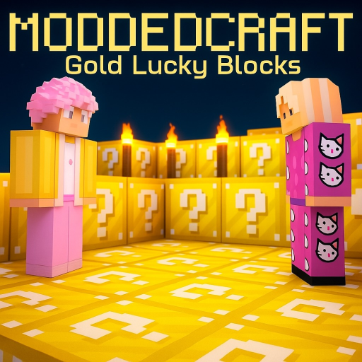 ⛏️ModdedCraft💛 (GOLD LUCKY BLOCKS)