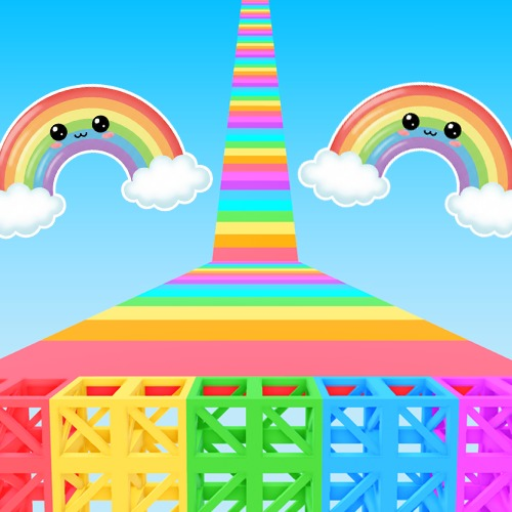 Easy Rainbow Fun Obby Parkour