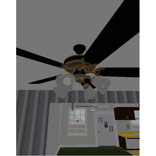 1950s House With Ceiling Fans 