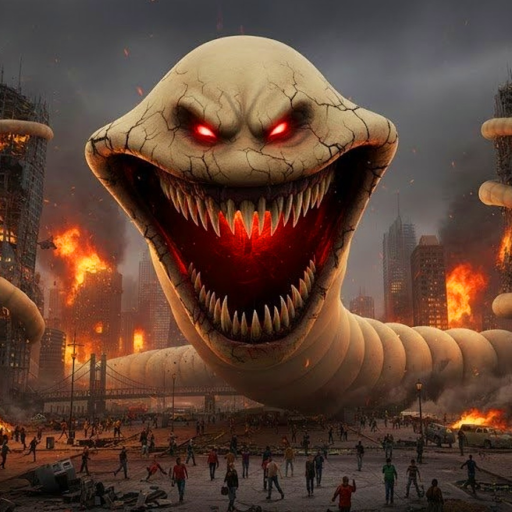 🪱 SURVIVE HUNGRY WORM THE KILLER!!! 🪱 