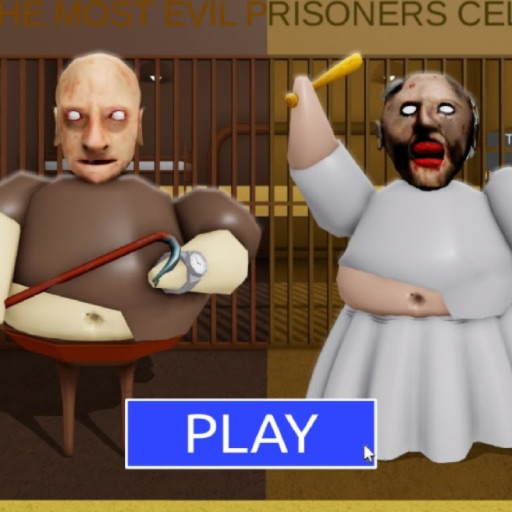 GRANNY VS GRANDPA PRISON RUN! (Obby)