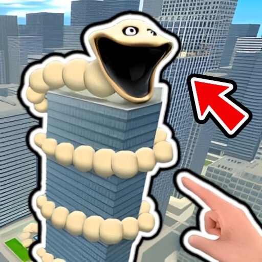 Scary Worm Go Up Tower 😱
