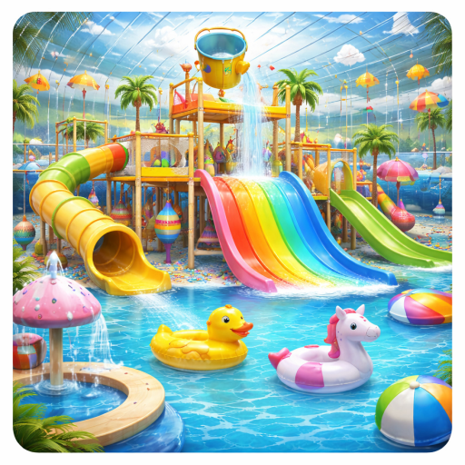 Fun Rainbow Waterpark And Kids Indoor Playground