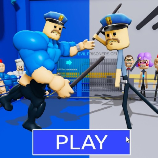 STRONG VS WEAK POLICE PRISON RUN! (Obby)