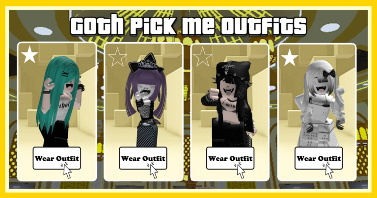 [+500 Fits] Goth Pick Me Outfits screenshot