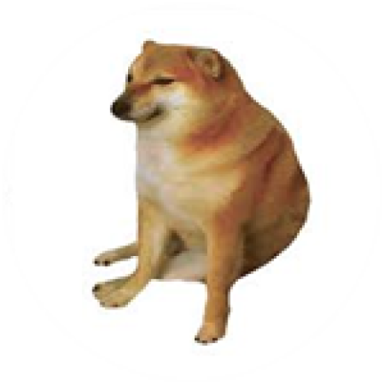 cheems is eating a cheemsburger screenshot