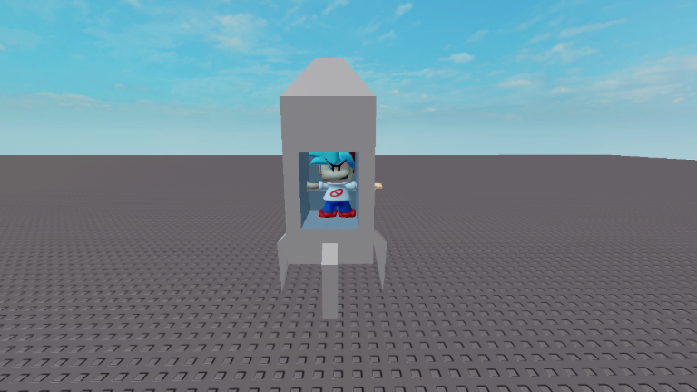 launch blue hair guy from fnf into space screenshot