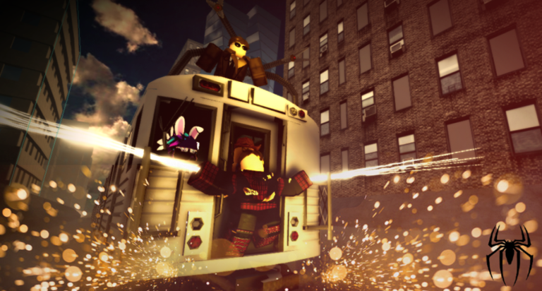 [GLIDING!] typical web swinging game screenshot