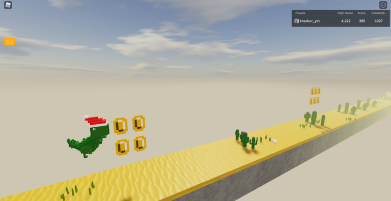 Chrome Dino Game 3D [FIX BUGS] screenshot