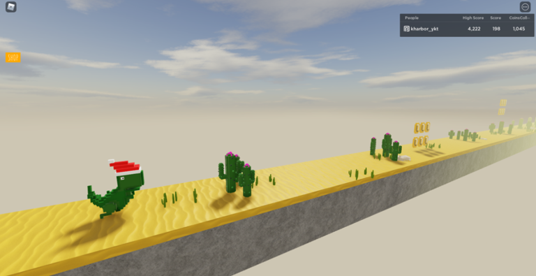 Chrome Dino Game 3D [FIX BUGS] screenshot