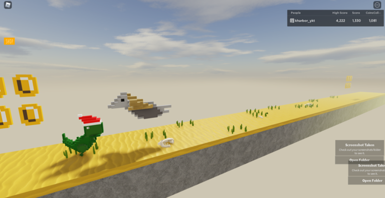 Chrome Dino Game 3D [FIX BUGS] screenshot