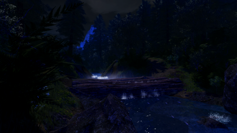 Realistic Forest Demo but it's night screenshot