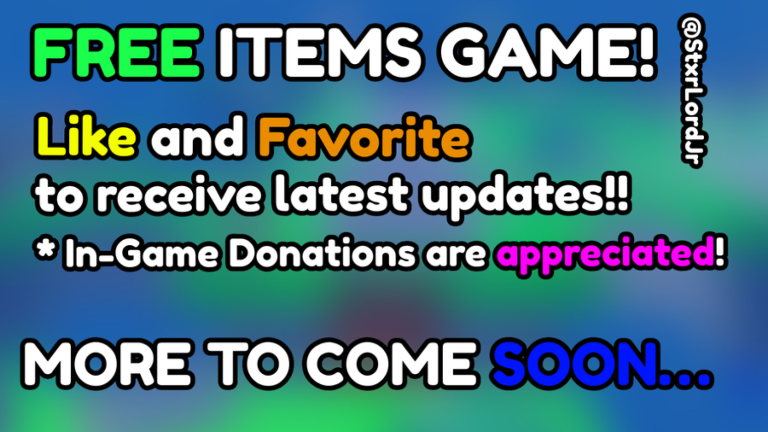 Free items Game! (Roblox Innovation Awards!!) screenshot