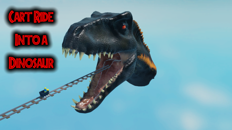 Cart Ride Into A Dinosaur! 🦖  screenshot