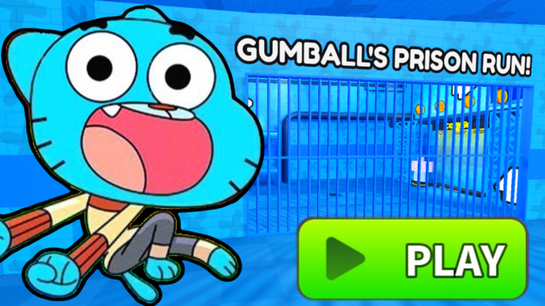 🐱 GUMBALL'S PRISON RUN OBBY! screenshot